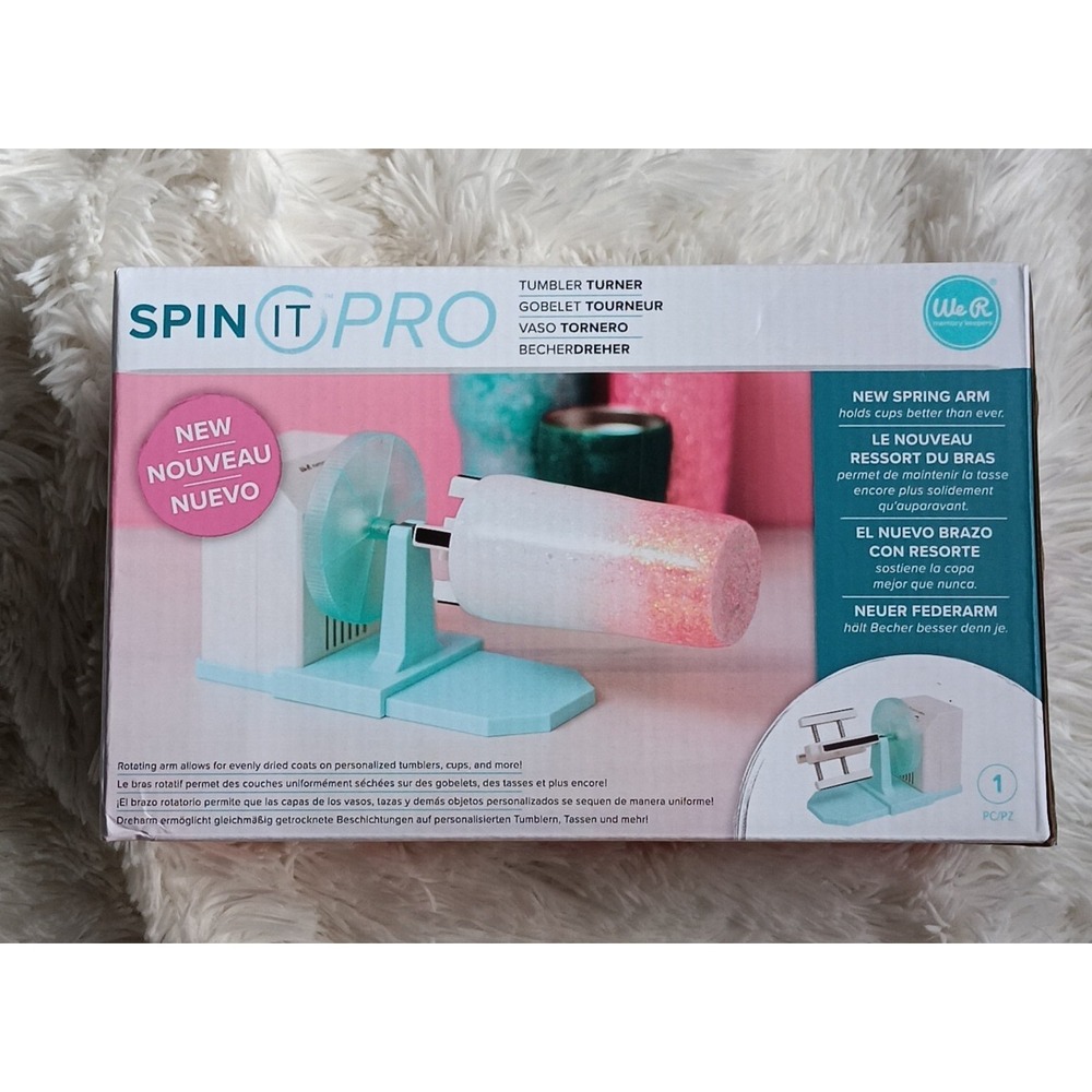 We R Memory Keepers Spin It PRO Tumbler Turner - Rotary Drying Tool 661054 - Picture 6 of 6